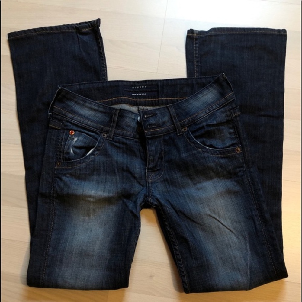 Hudson Bootcut Flare Distressed Jeans Size26